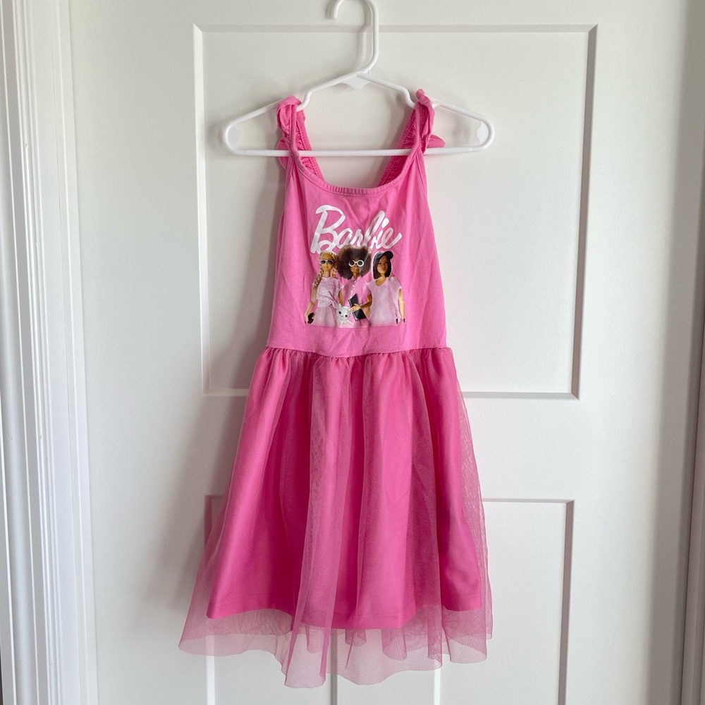 Girls Pink Barbie Dress